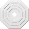 Ekena Millwork Westin Architectural Grade PVC Contemporary Ceiling Medallion, 20"OD x 3"ID x 8"C x 1"P CMP20WN-03000 - alternate 1